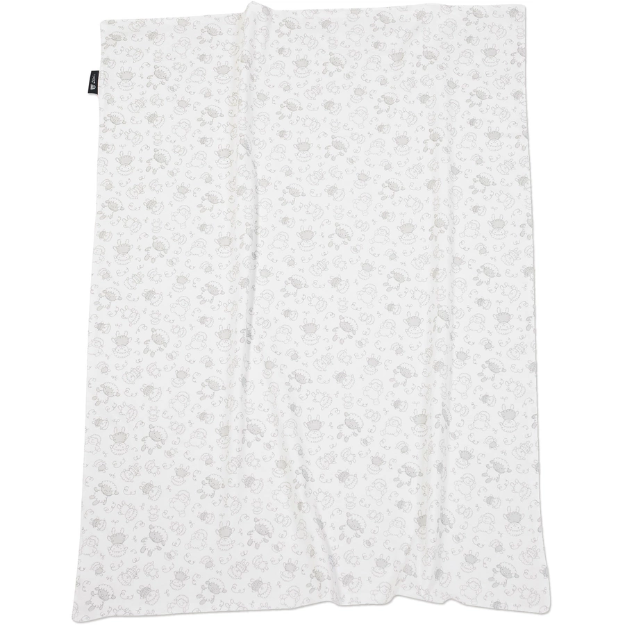 ALVI Babydecke Jersey Schäfchen beige 75 x 100 cm