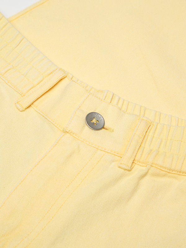 Break My Soul Pantalon à taille élastique Jaune Femme