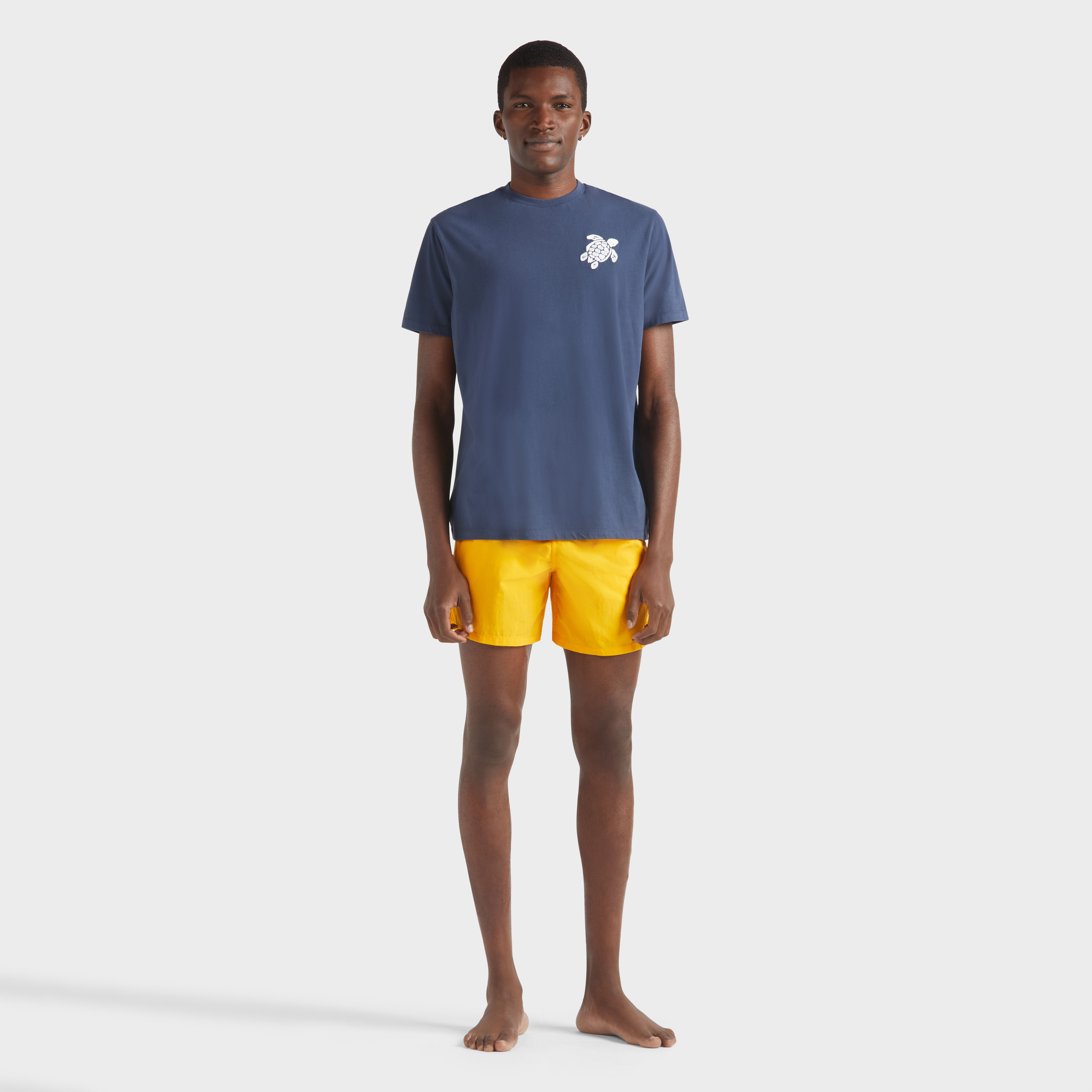 T-shirt en coton organique homme Tortue brodée