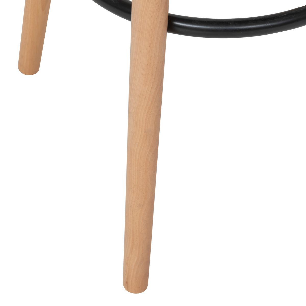 TABOURET DE BAR MAXON TISSUS BEIGE
