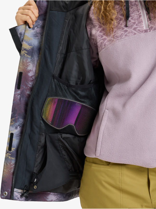 Roxy Jetty Block 10K Veste de snow technique Gris Femme