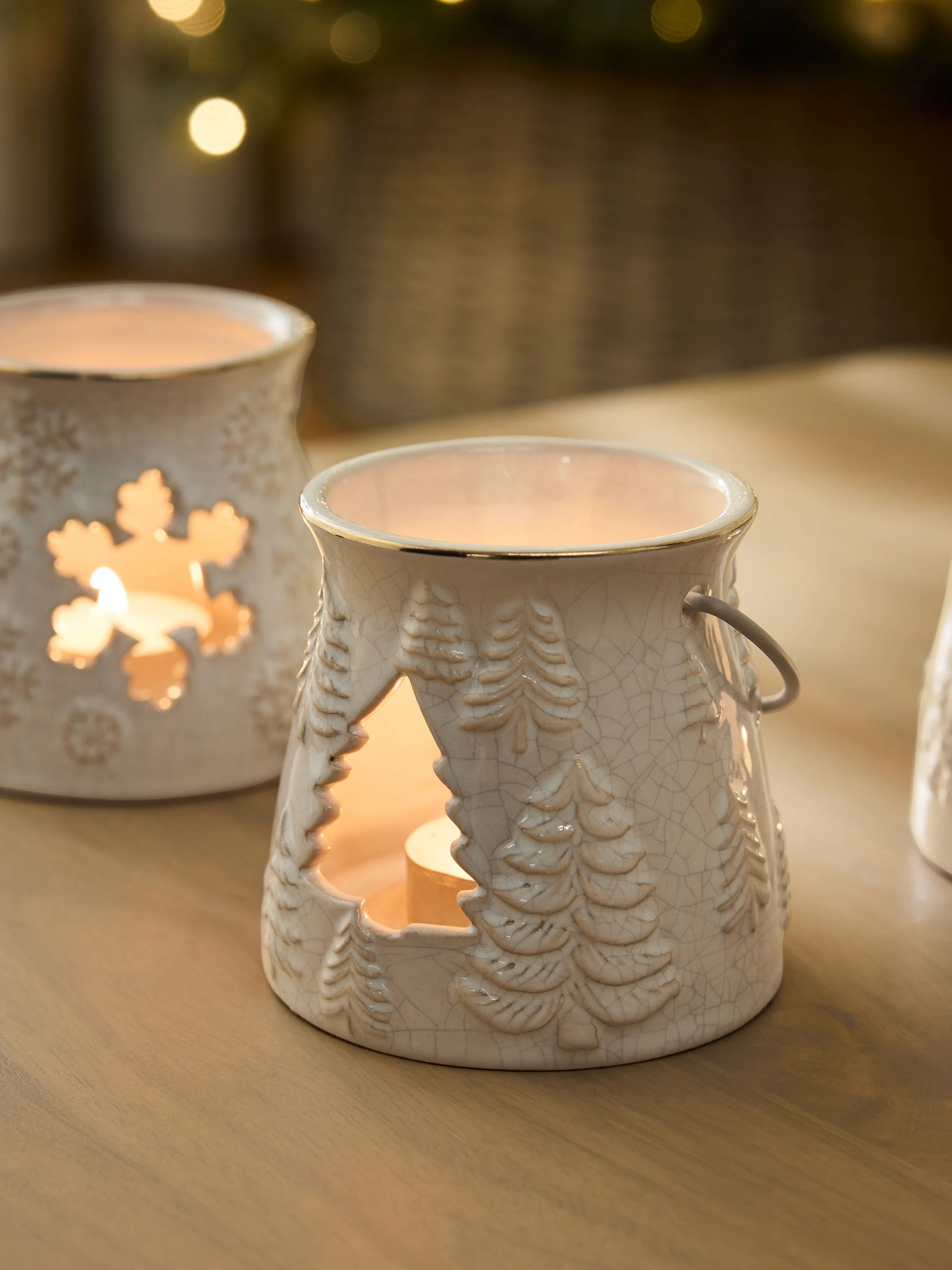 Christmas Lantern Tea Light Holders