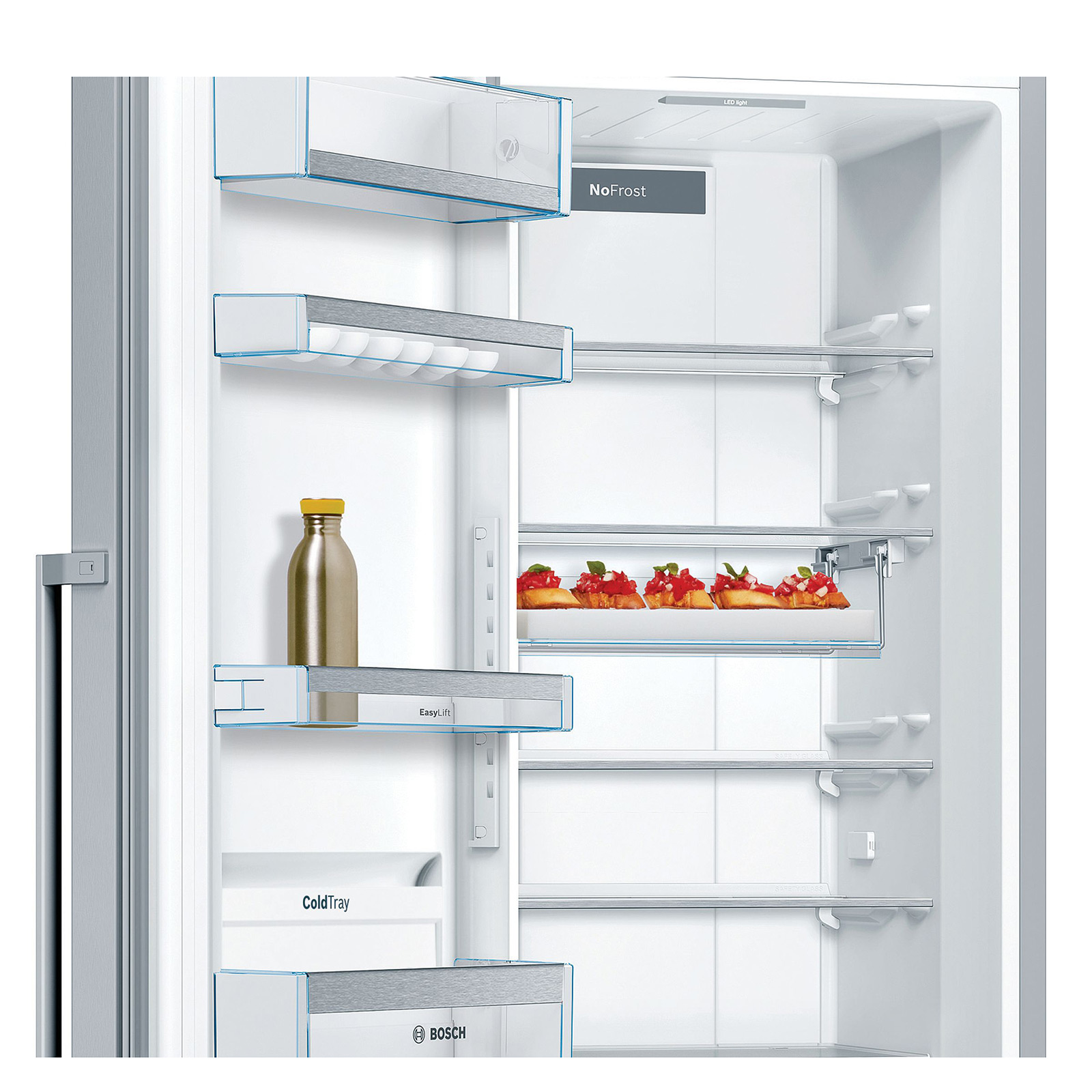 BOSCH Stand-Kühlschrank KSF36PIDP - Edelstahl - D