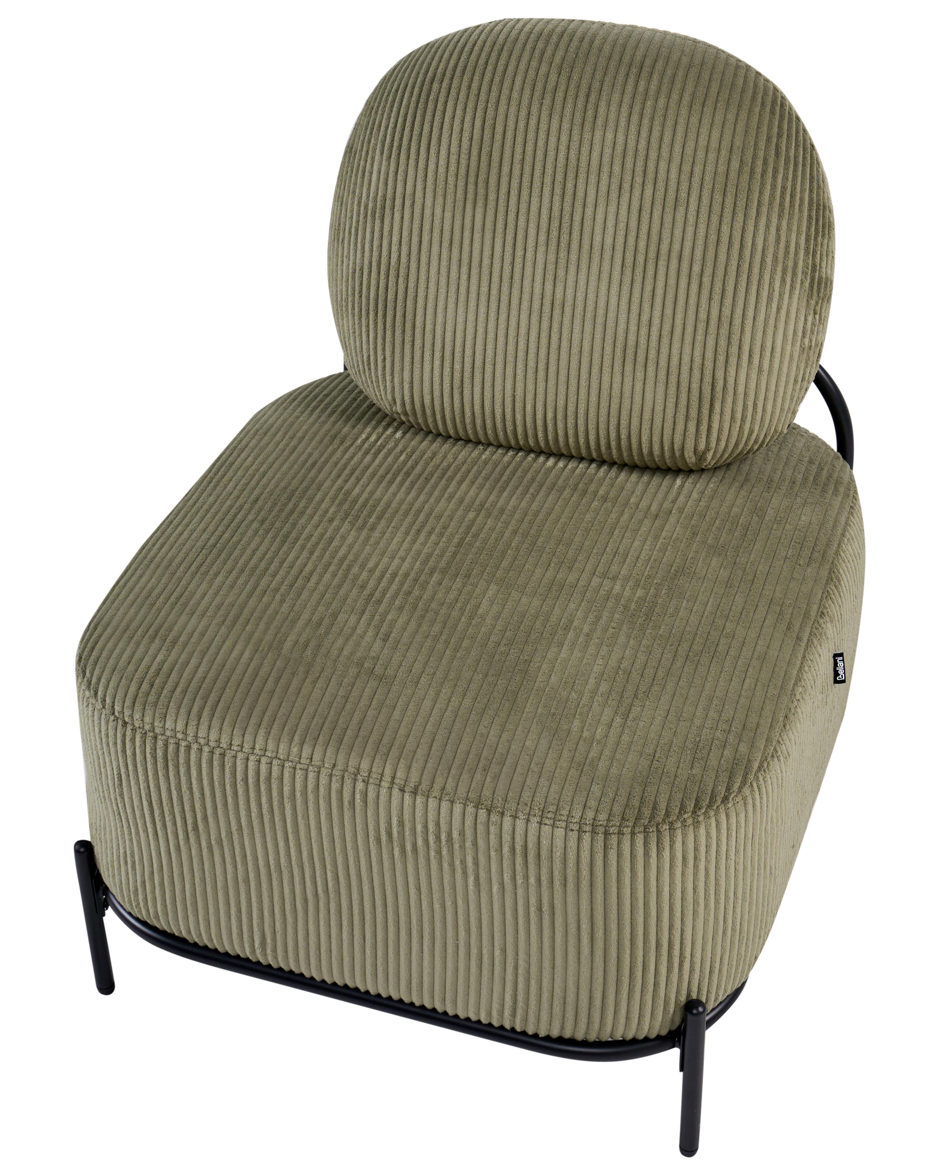 Fauteuil LUNDE Corduroy Groen