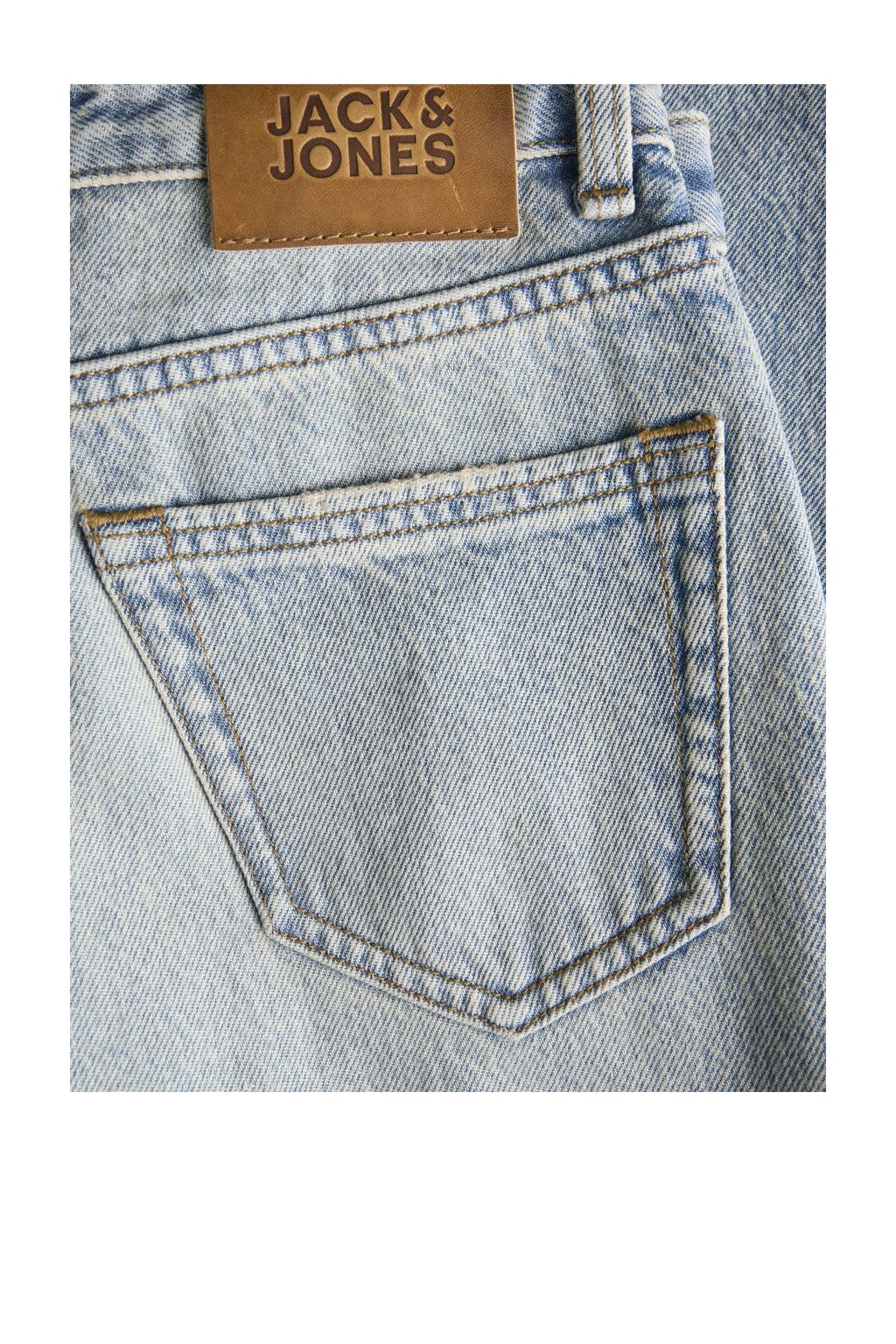 JACK & JONES JUNIOR high waist wide leg jeans light blue denim