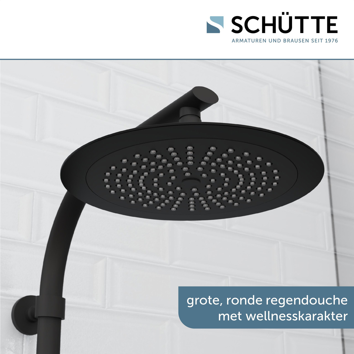 Schutte Maduro Fresh regendoucheset 3 standen zwart mat
