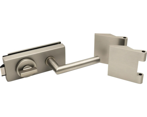Pertura glazen deurbeslag Studio/Kantoor Loki WC aluminium geanodiseerd roestvrij staal kleur