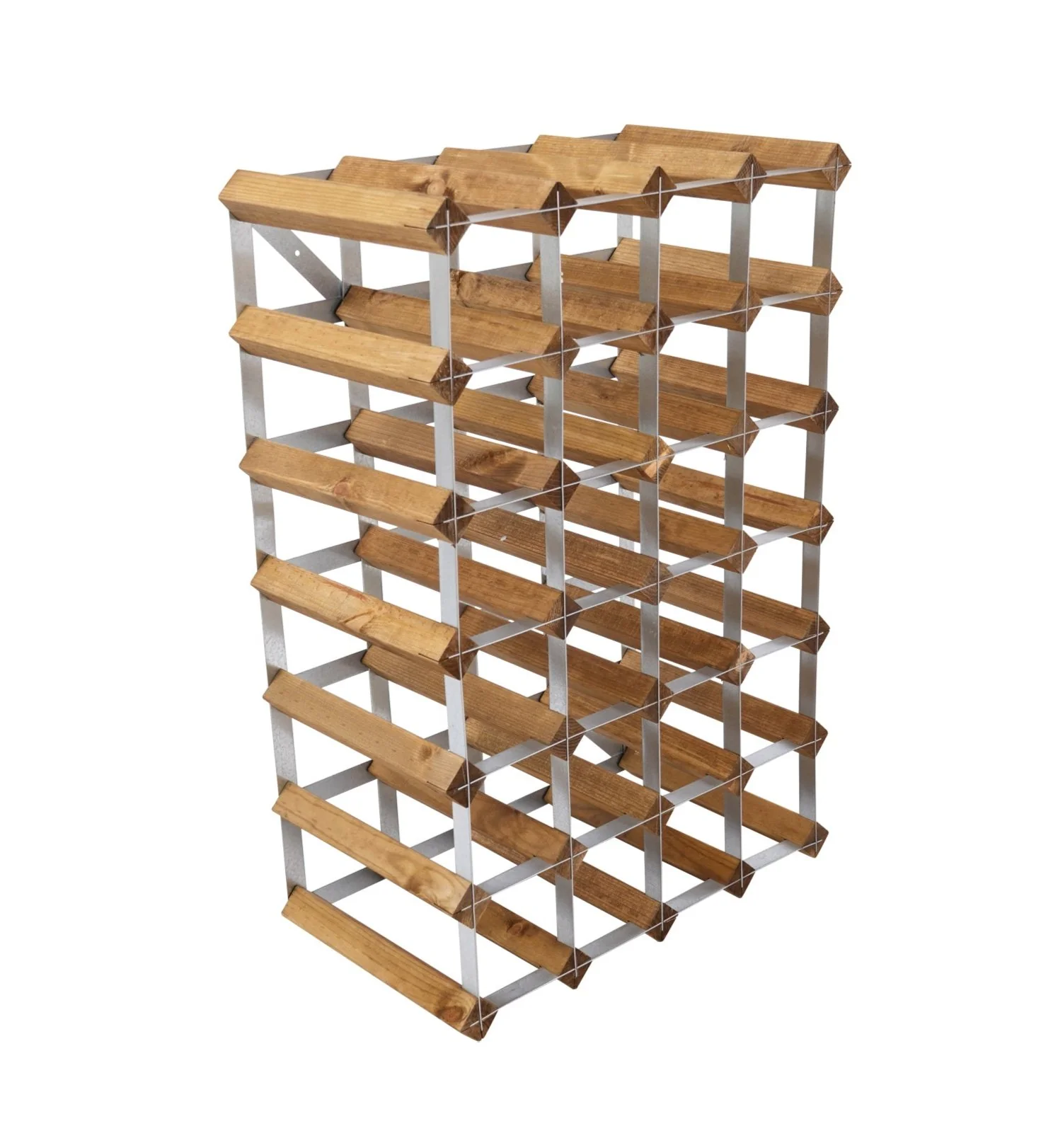 Traditional Wine Rack  Vinreol, 30 flasker - lys eg