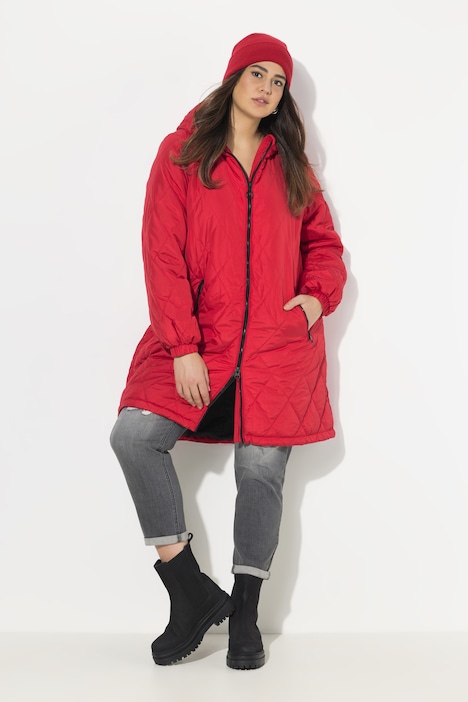 Leichtstepp-Mantel, wasserabweisend, 2-Wege-Zipper