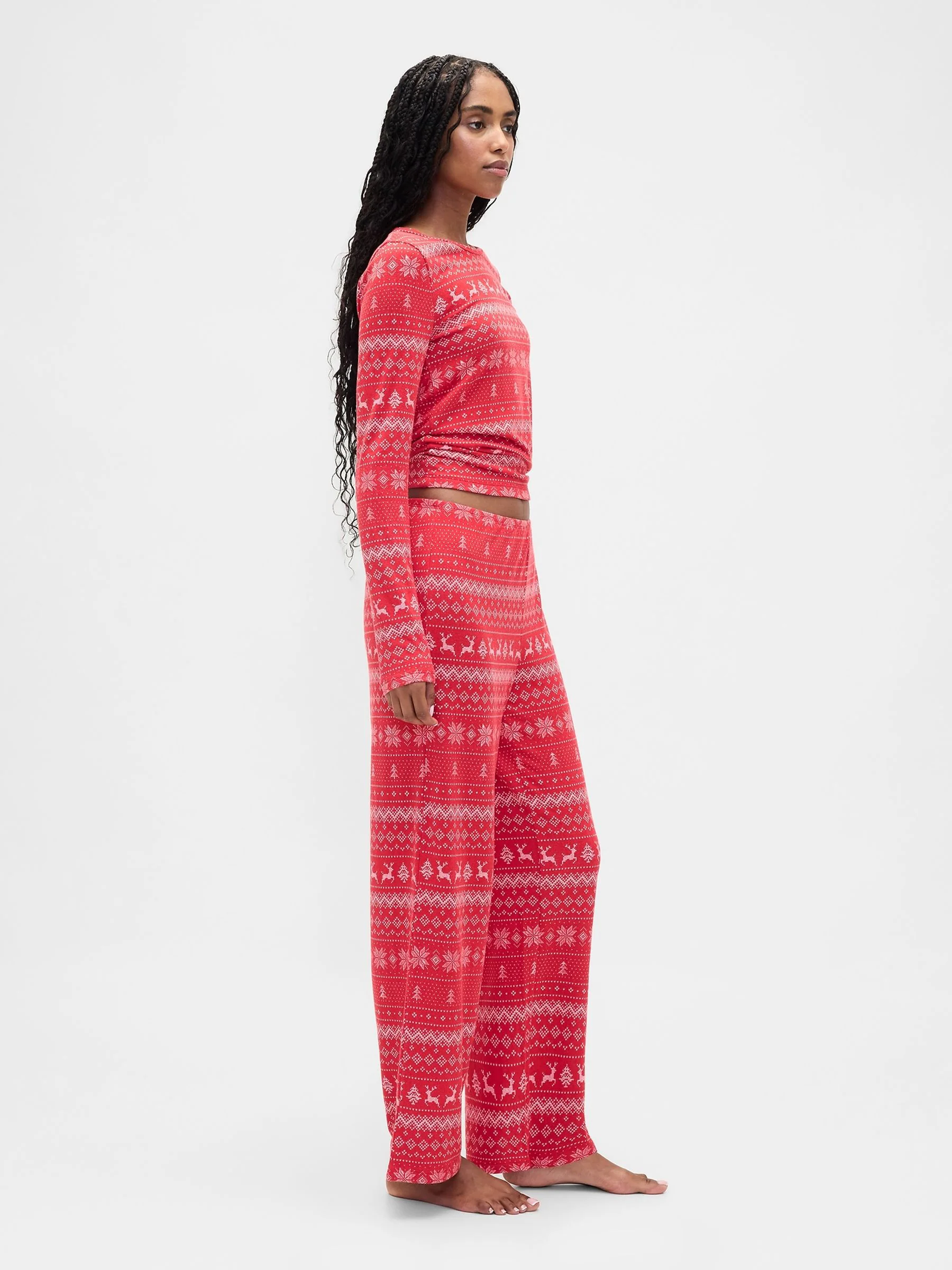 Rood - Gap - Kerstpyjama met fairislemotief