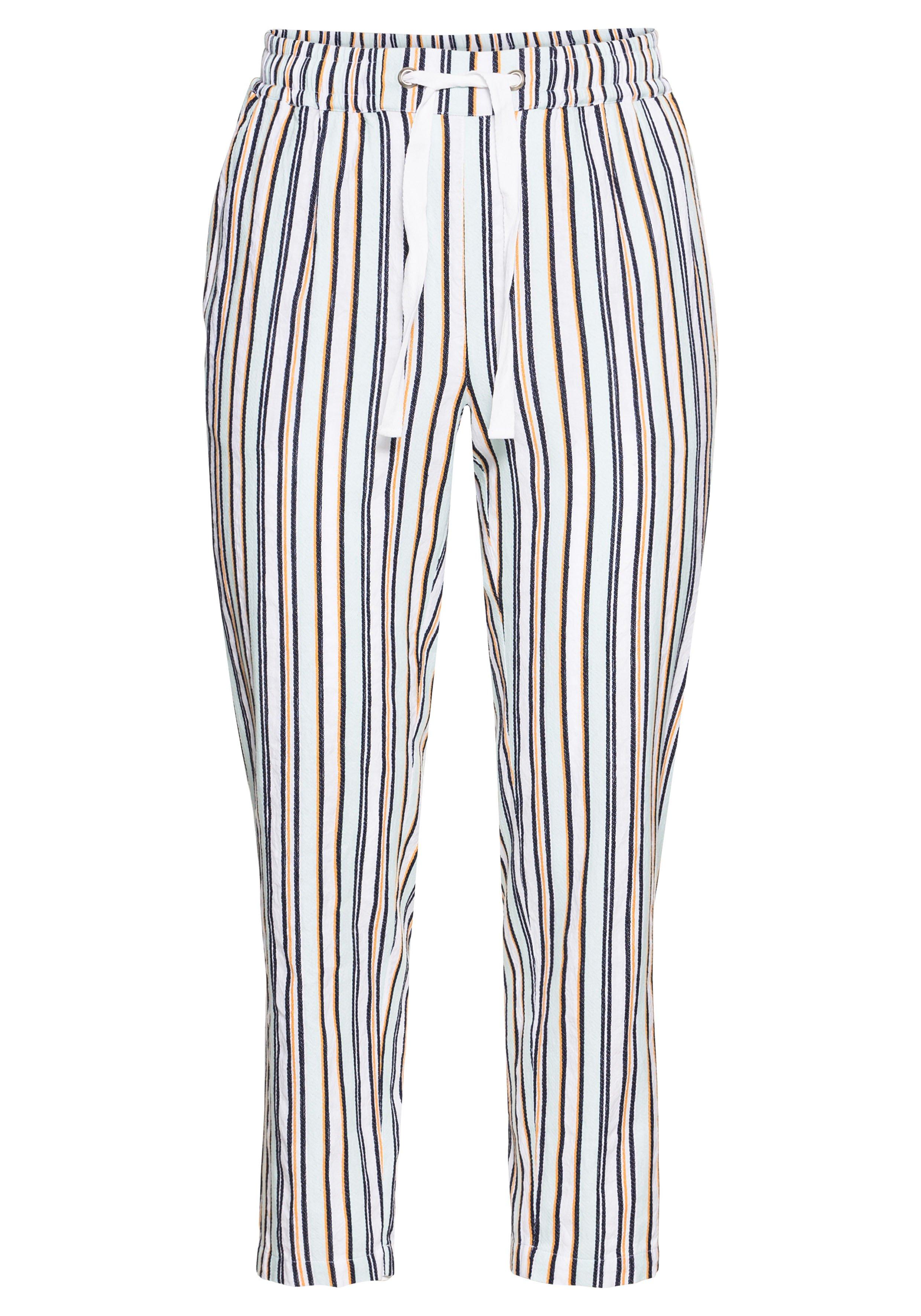 Schlupfhose mit elastischem Bund und Bindeband