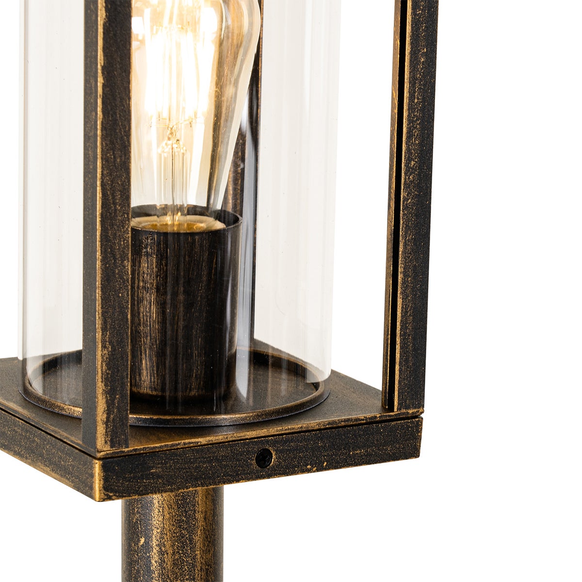 Vintage staande buitenlamp, antiek goud, 100 cm, IP44 - Charlois