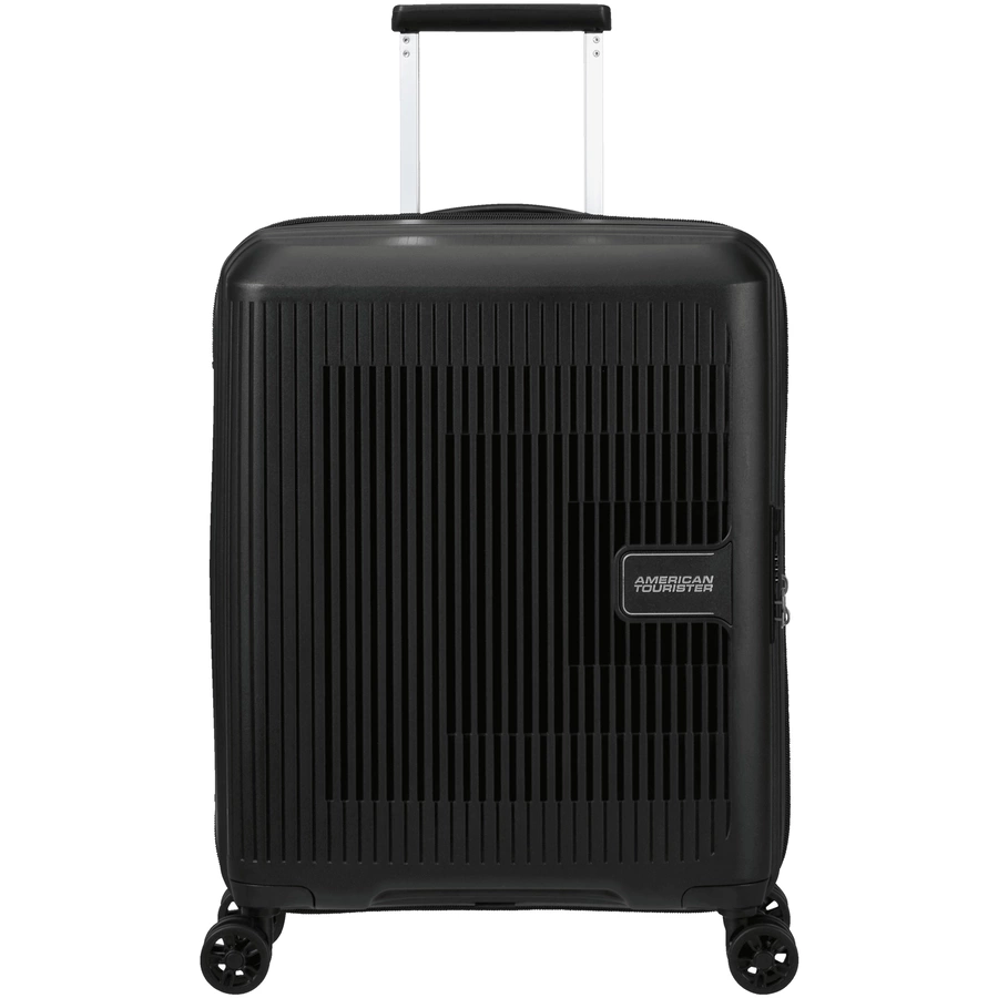 American Tourister Aerostep - 4-Rollen-Kabinentrolley 55 cm erw. black