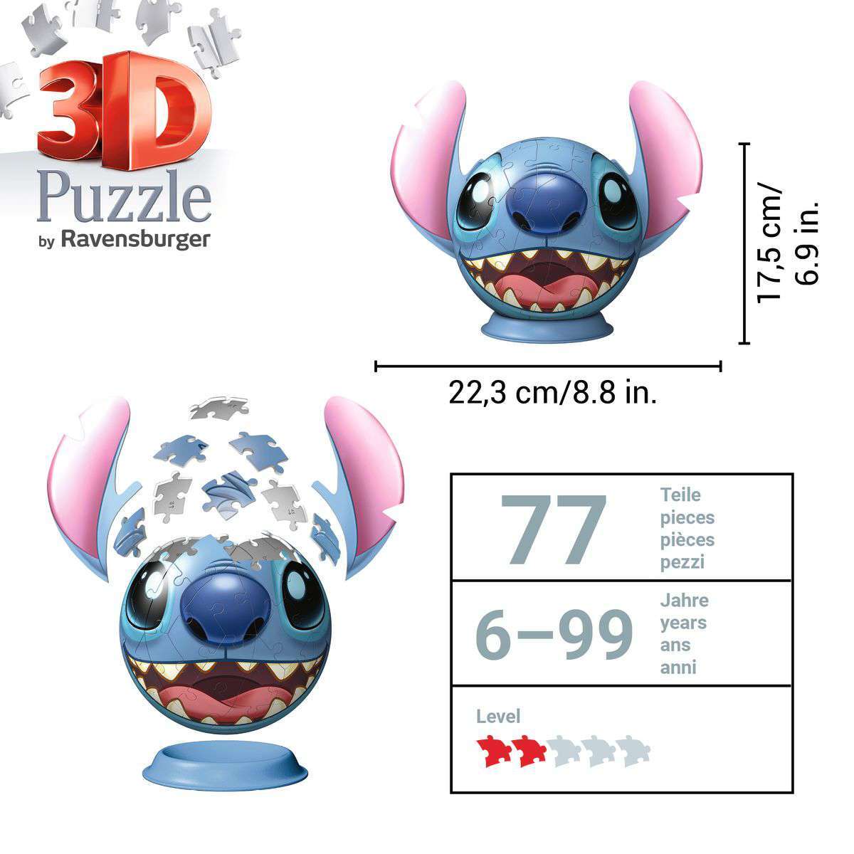 Ravensburger Spiel Disney Stitch mit Ohren