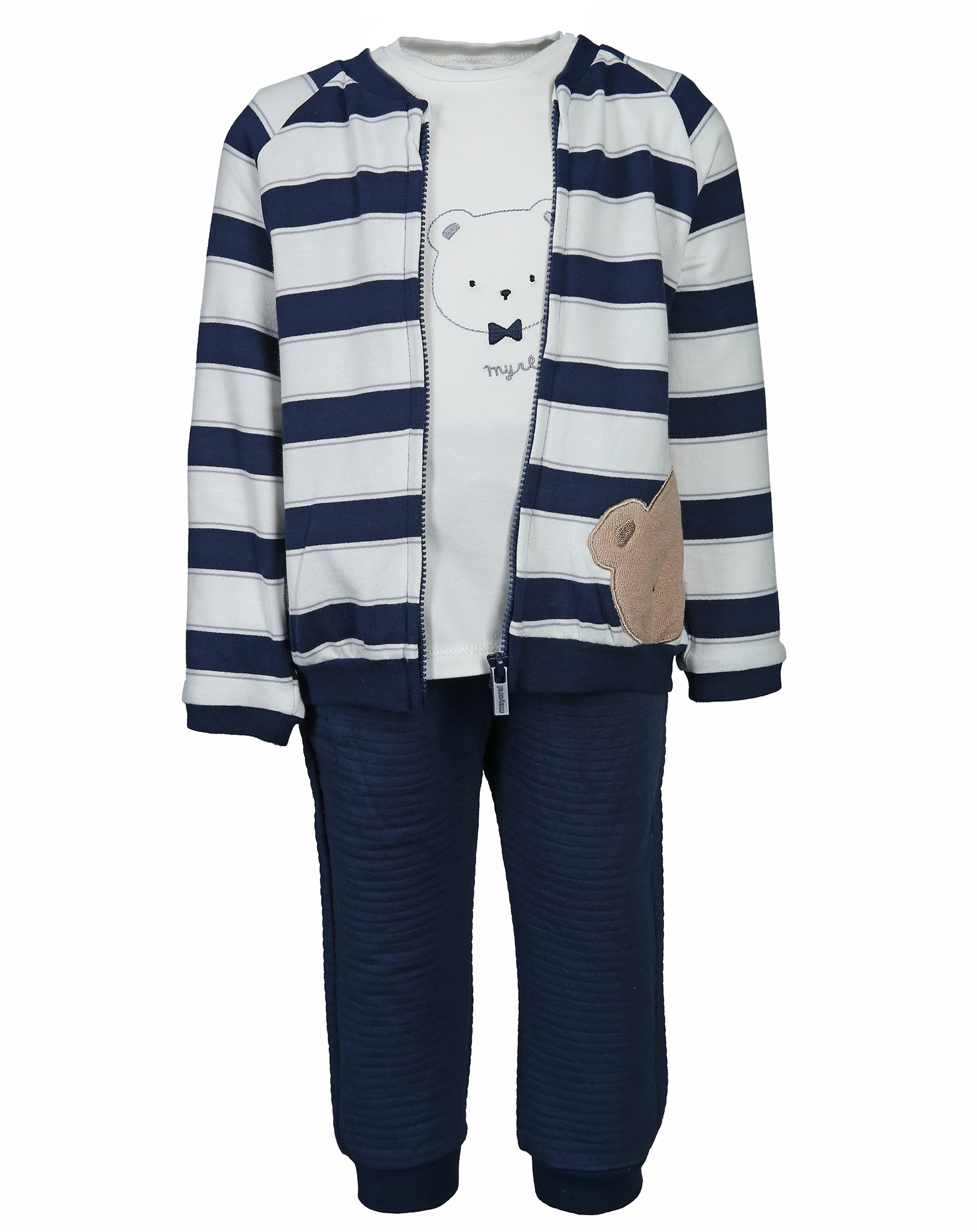 Sweatjacke OSO 3-teilig in night blue