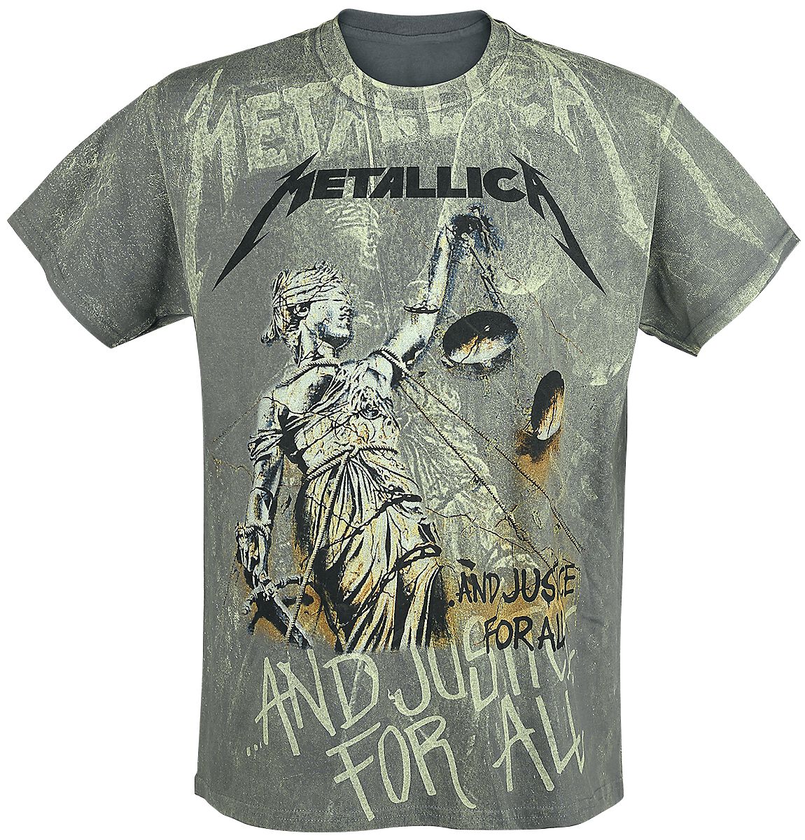 ... And Justice For All - Neon Backdrop | Metallica T-Shirt Manches courtes