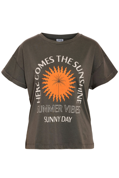 Noisy may grijze dames t-shirt