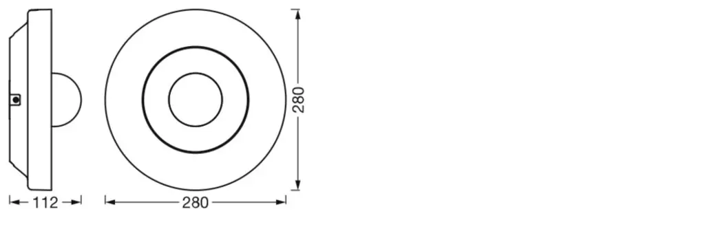 LED-Außendeckenleuchte Circle