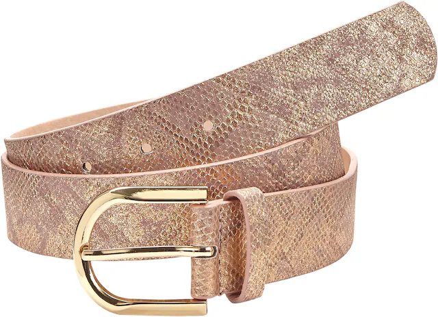 LASCANA Hüftgürtel »Hosengürtel«, im Metallic-Look, Gürtel, Jeansgürtel