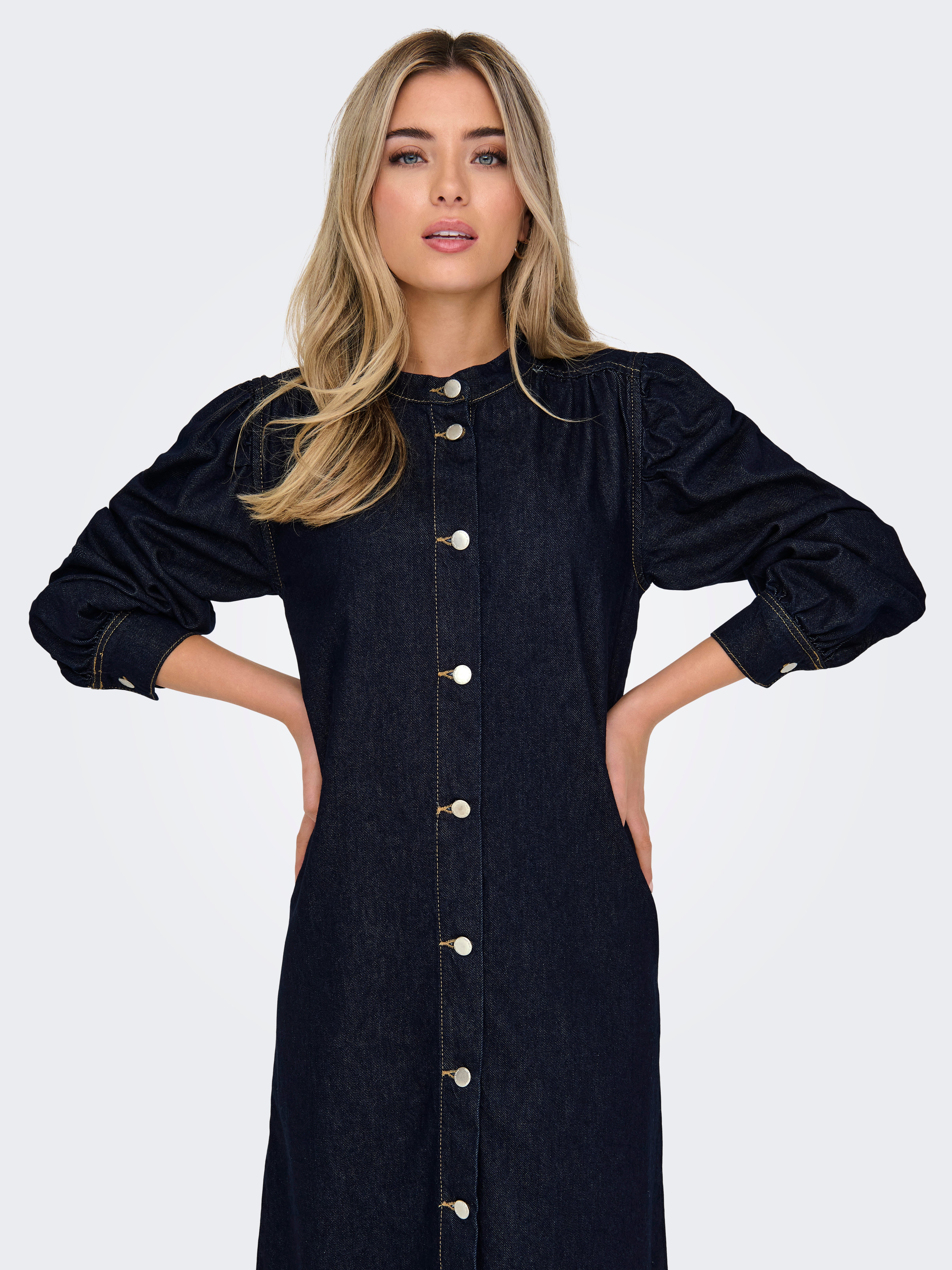 ONLBEATE Midikleid Dark Blue Denim