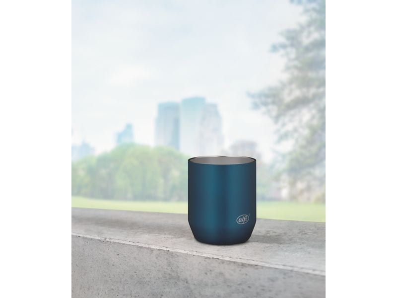 Alfi Thermobecher City 280 ml, Dunkelblau Thermobecher aus Edelstahl