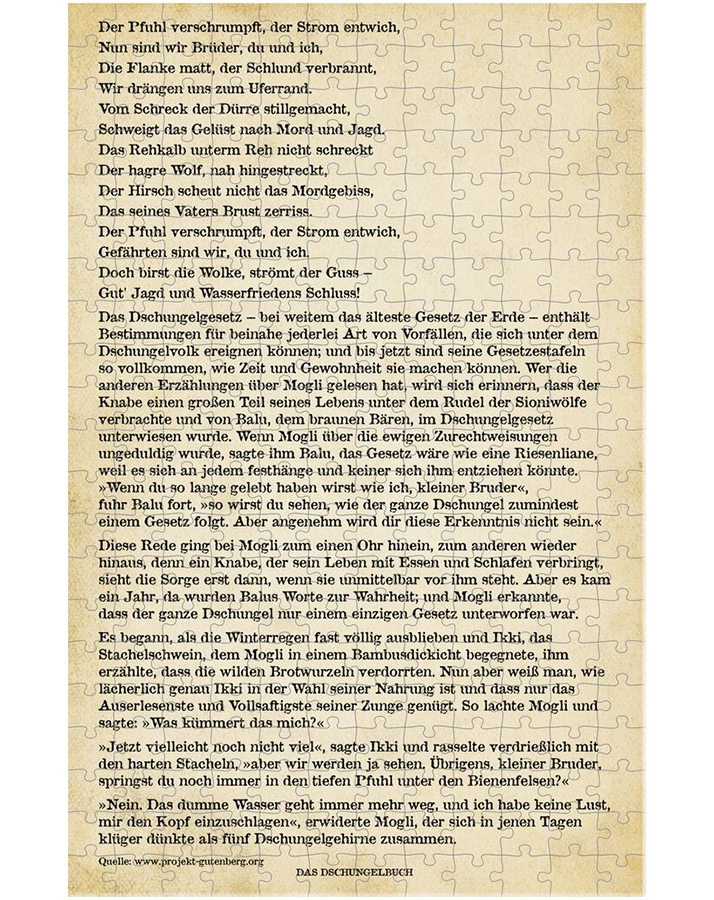 Puzzle PROFESSOR PUZZLE - DAS DSCHUNGELBUCH