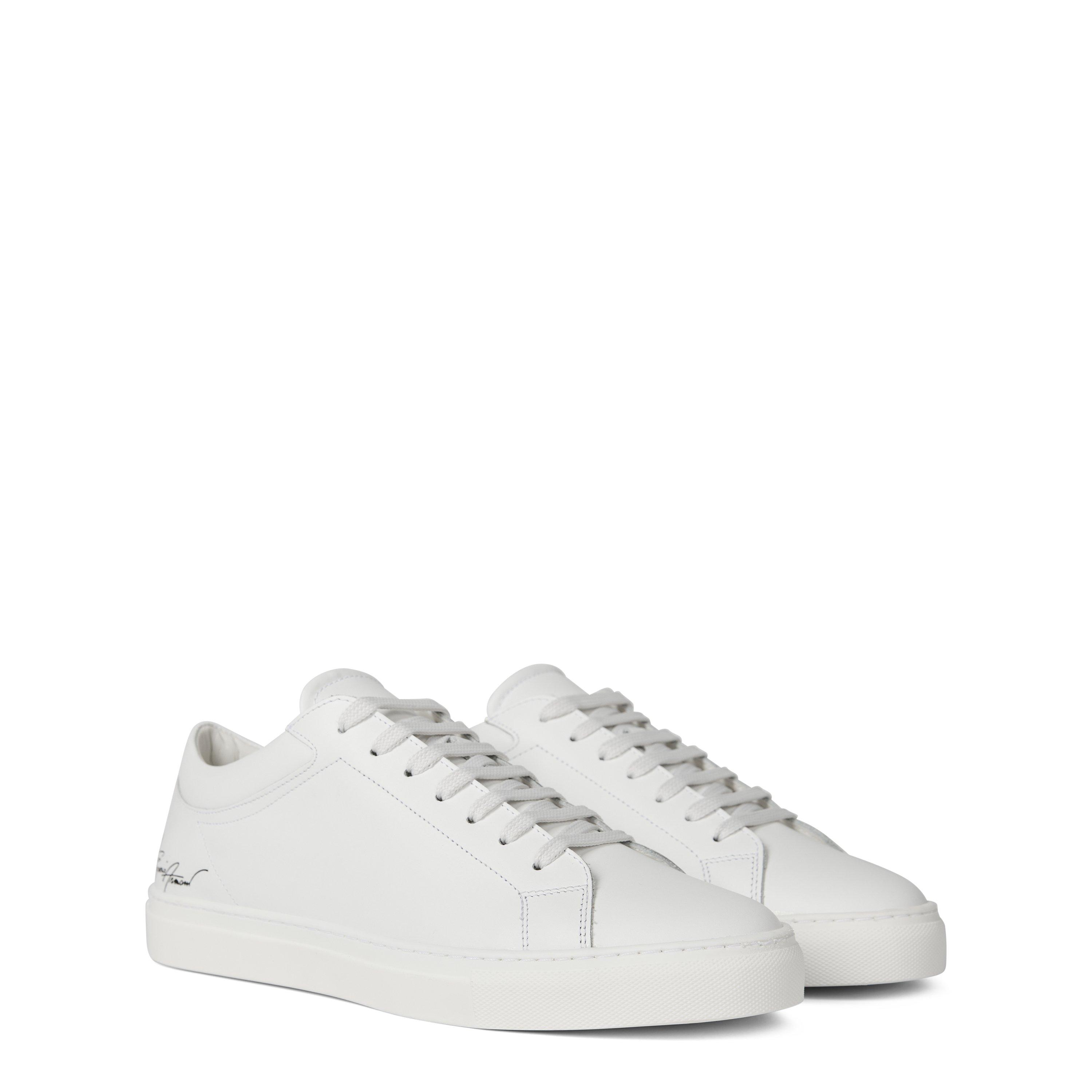 Emporio Armani Leather Trainers