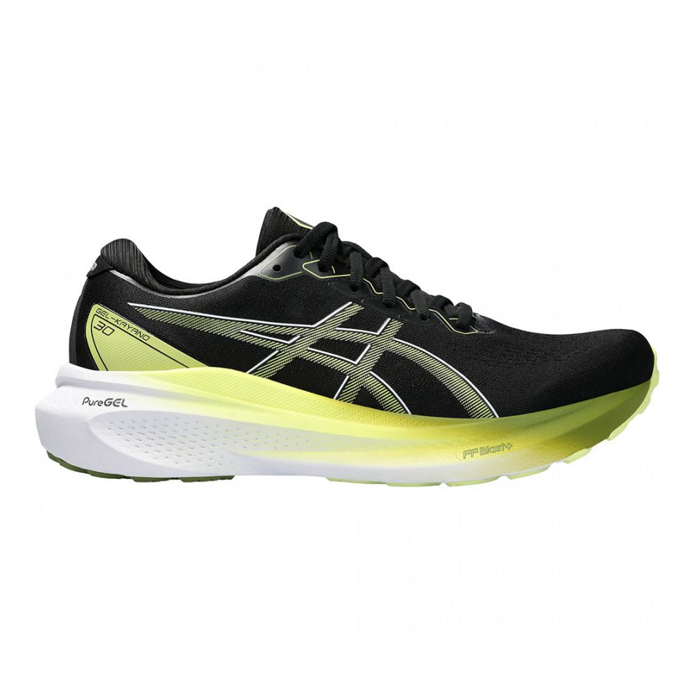 Asics GEL-KAYANO 30 - Chaussures running Homme black/glow yellow