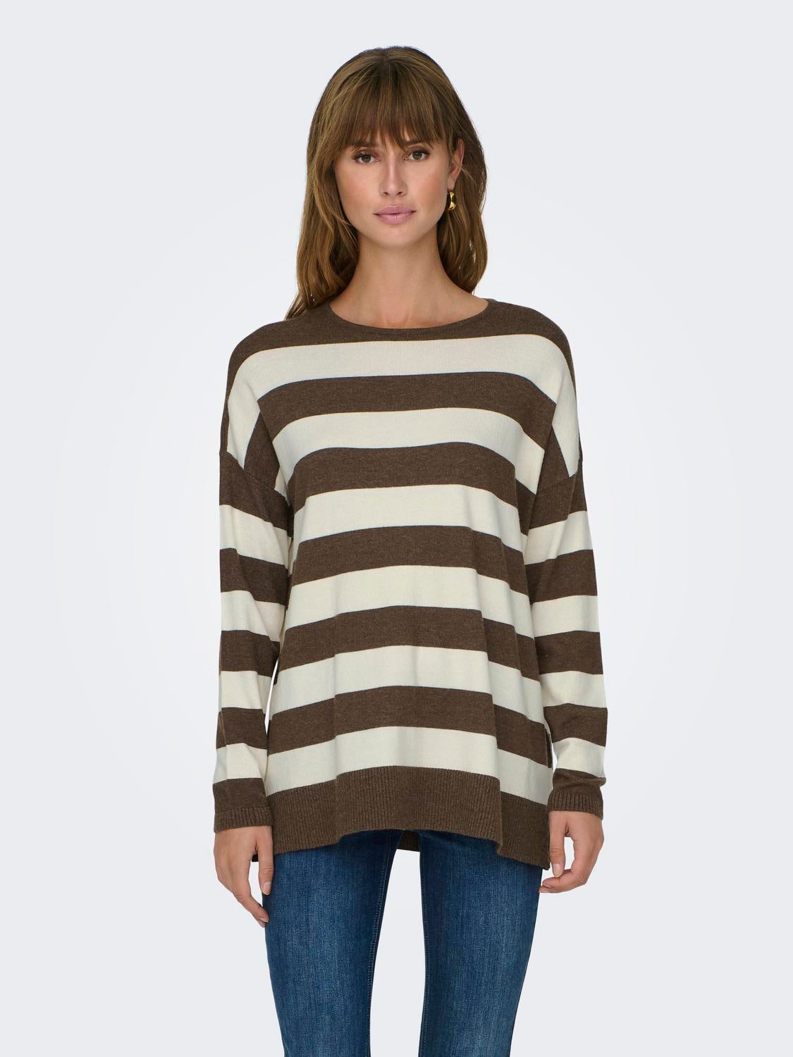ONLIBI Strickpullover Chestnut