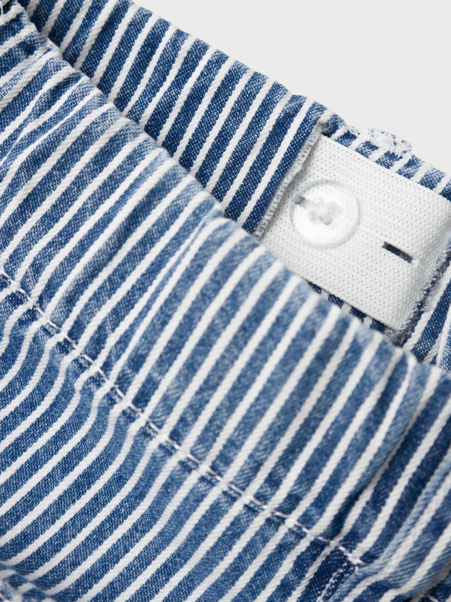 Jeans NKFROSE WIDE 2664-IR STRIPES in medium blue denim