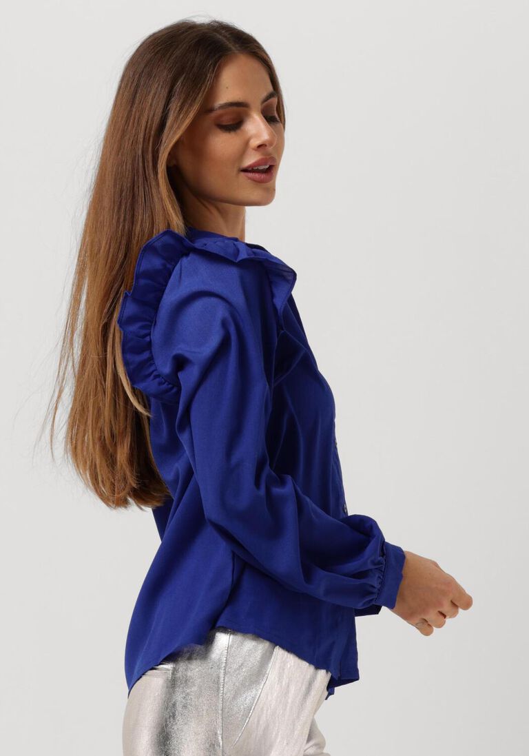 LOLLYS LAUNDRY blauwe lollys laundry blouse alexis shirt