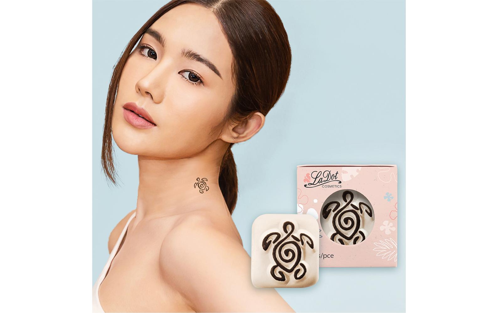 Tattoostempel Schildkröte SmallMotiv-Stein für das perfekte Outdoor-Make-Up