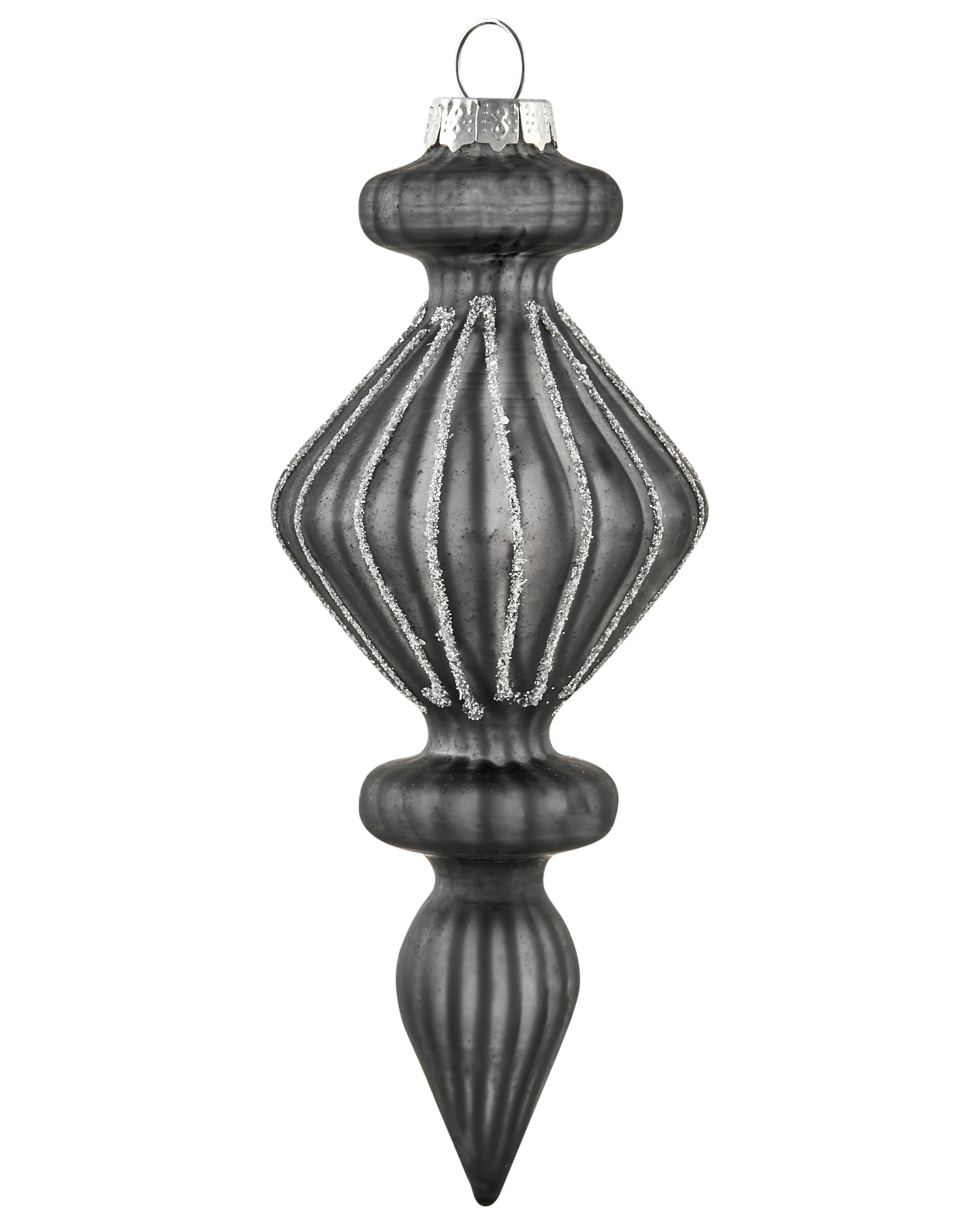 Set van 35 kerstballen FROSTFALL Glas Grijs