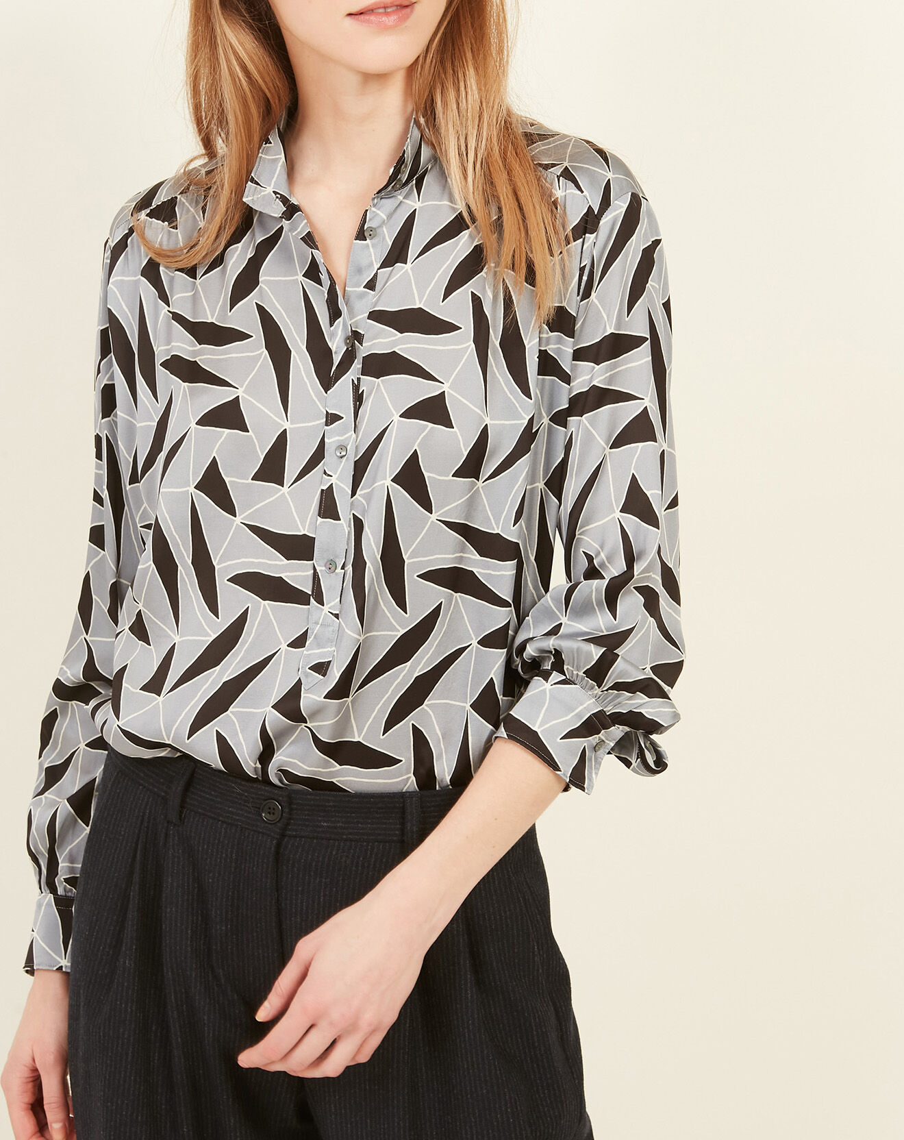 Hartford Blouse Cook light grey