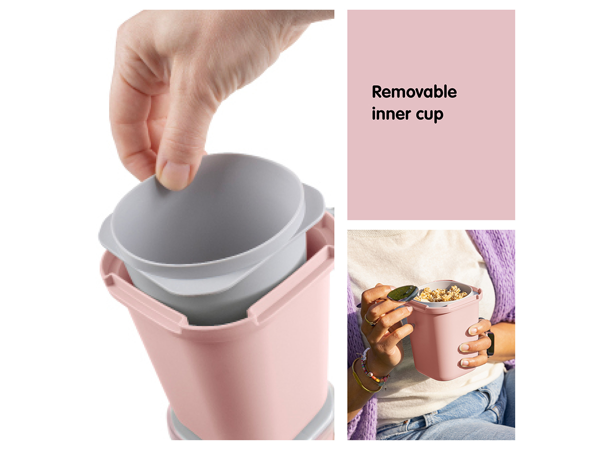 Sunware sigma home food set van 2 lunchbeker - roze