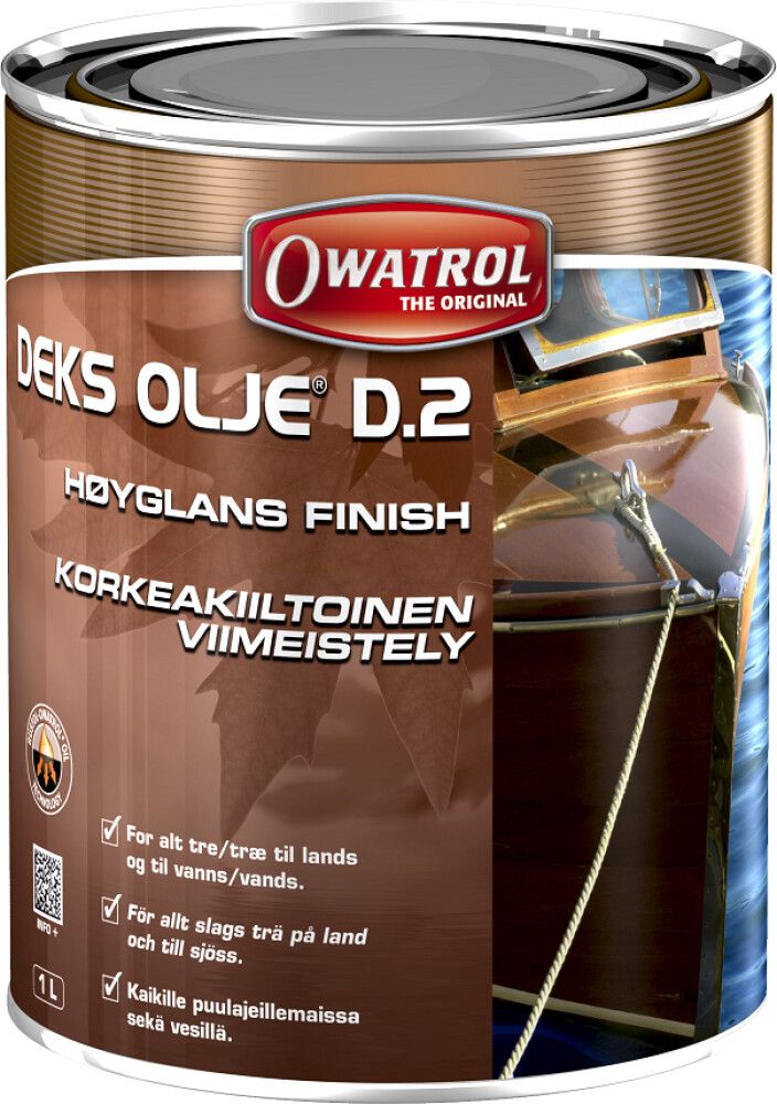TREOLJE OWATROL DEKS OLJE D2 1 LITER