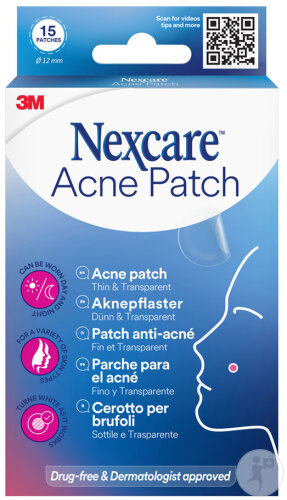 Nexcare Patch Anti-Acné Fin Et Transparent 15 Pièces