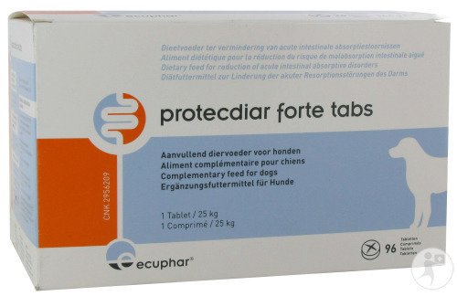 Ecuphar Protecdiar Forte Tabs Aliment Complémentaire Pour Chiens 96 Comprimés