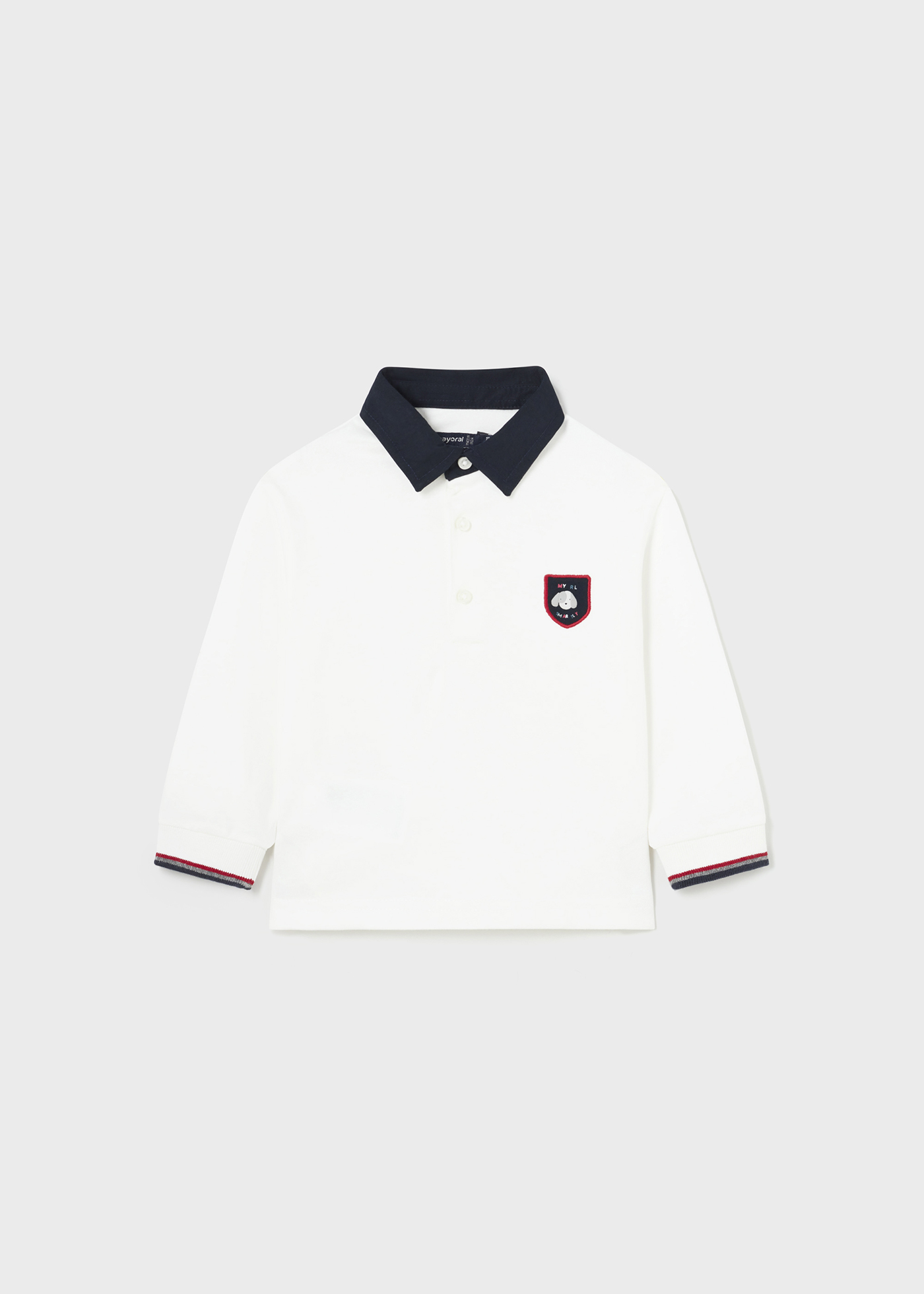 Camisa polo infantil Better Cotton com gola contrastante