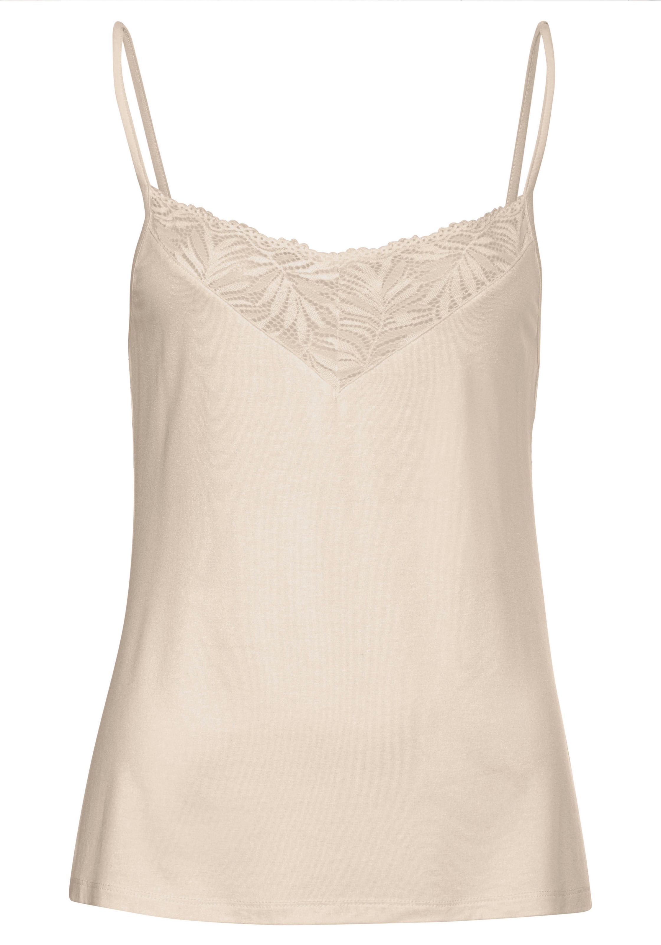 LASCANA Spitzentop , mit edlen Spitzendetails