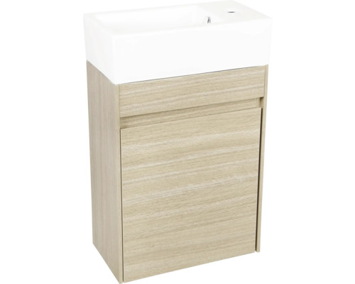 Wastafelmeubel Verschil HURA L BxHxD 39,5 x 52 cm x 21,5 cm Frontkleur eiken