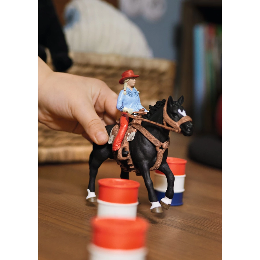 schleich® Barrel Racing mit Cowgirl 42576