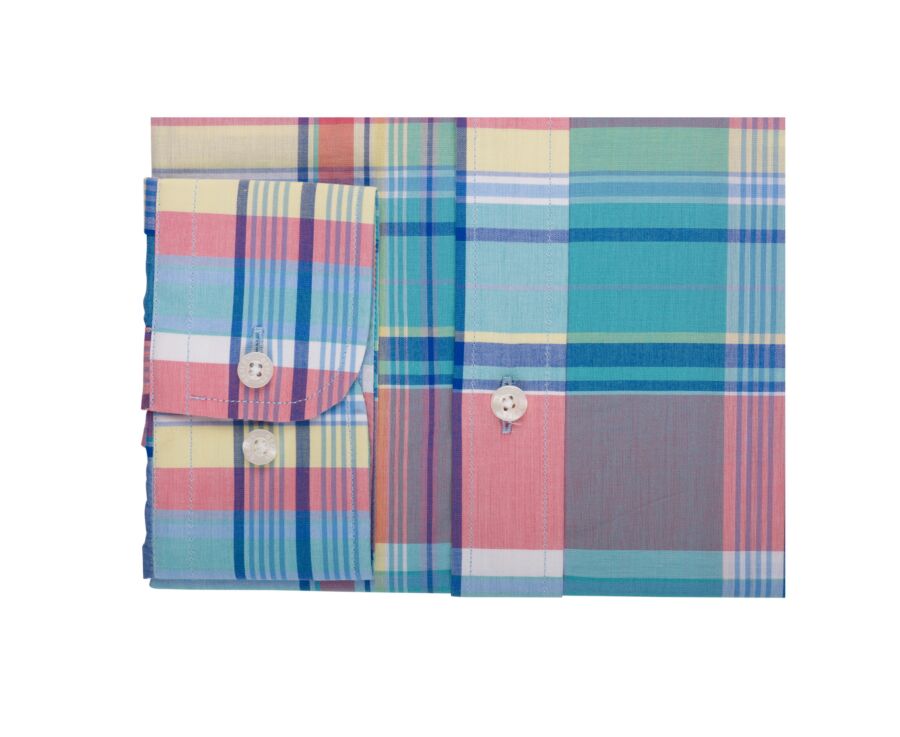 Chemise à carreaux homme verte et bleue - MALVYN