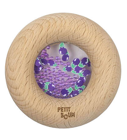 Petit Boum Sensorisches Spielzeug - Holz - Donut - Auberginen