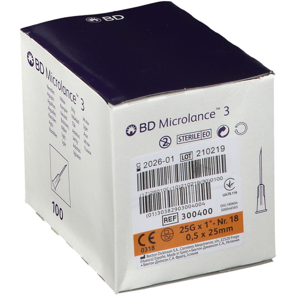 BD Microlance 3 Kanülen 25 G 1 0,5 x 25 mm
