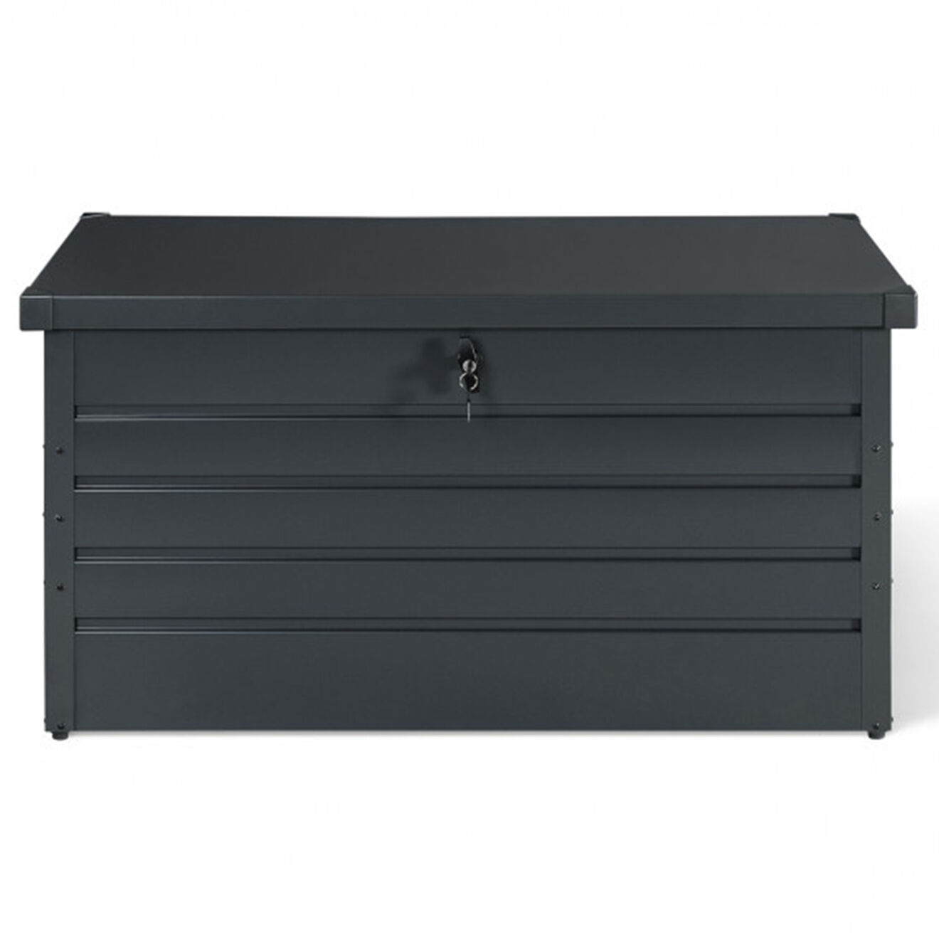 Pratik Garden Coffre de jardin metal 350L gris - 120x61x63 cm