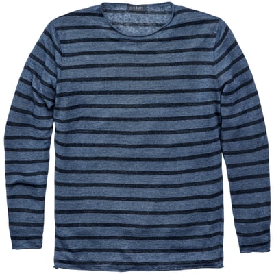 Herren-Strickpulli, Mittelblau-Blau