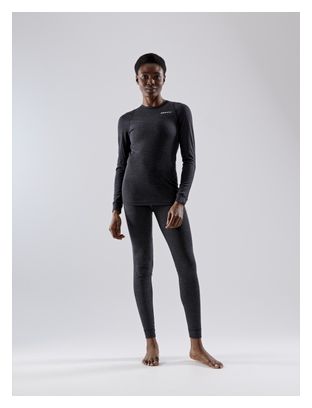 Collant Long Craft Core Wool Merino Noir Femme