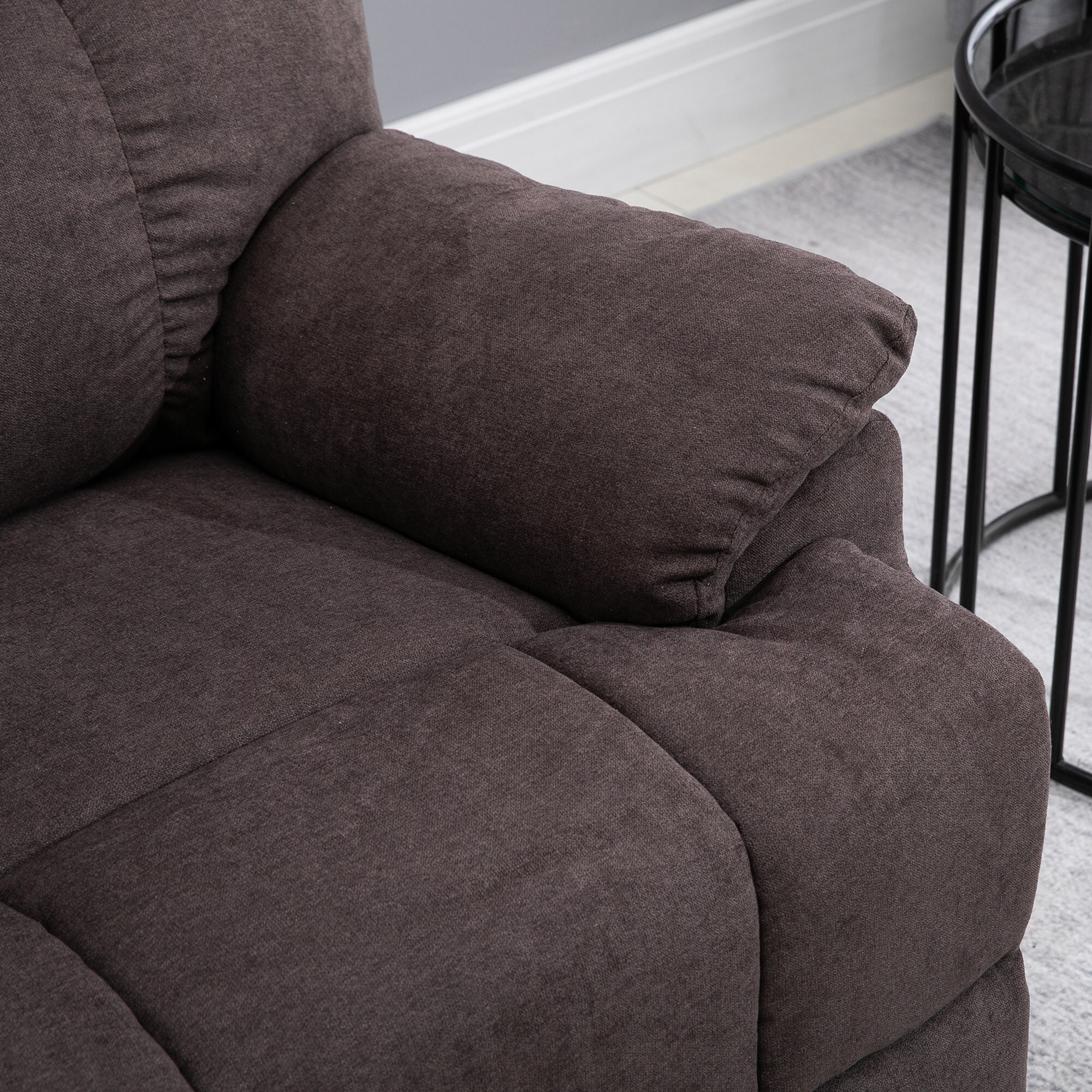 HOMCOM Sessel mit Aufstehhilfe, Liegefunktion und 8 Vibrationsmassagepunkten 83L x 95B x 105H cm