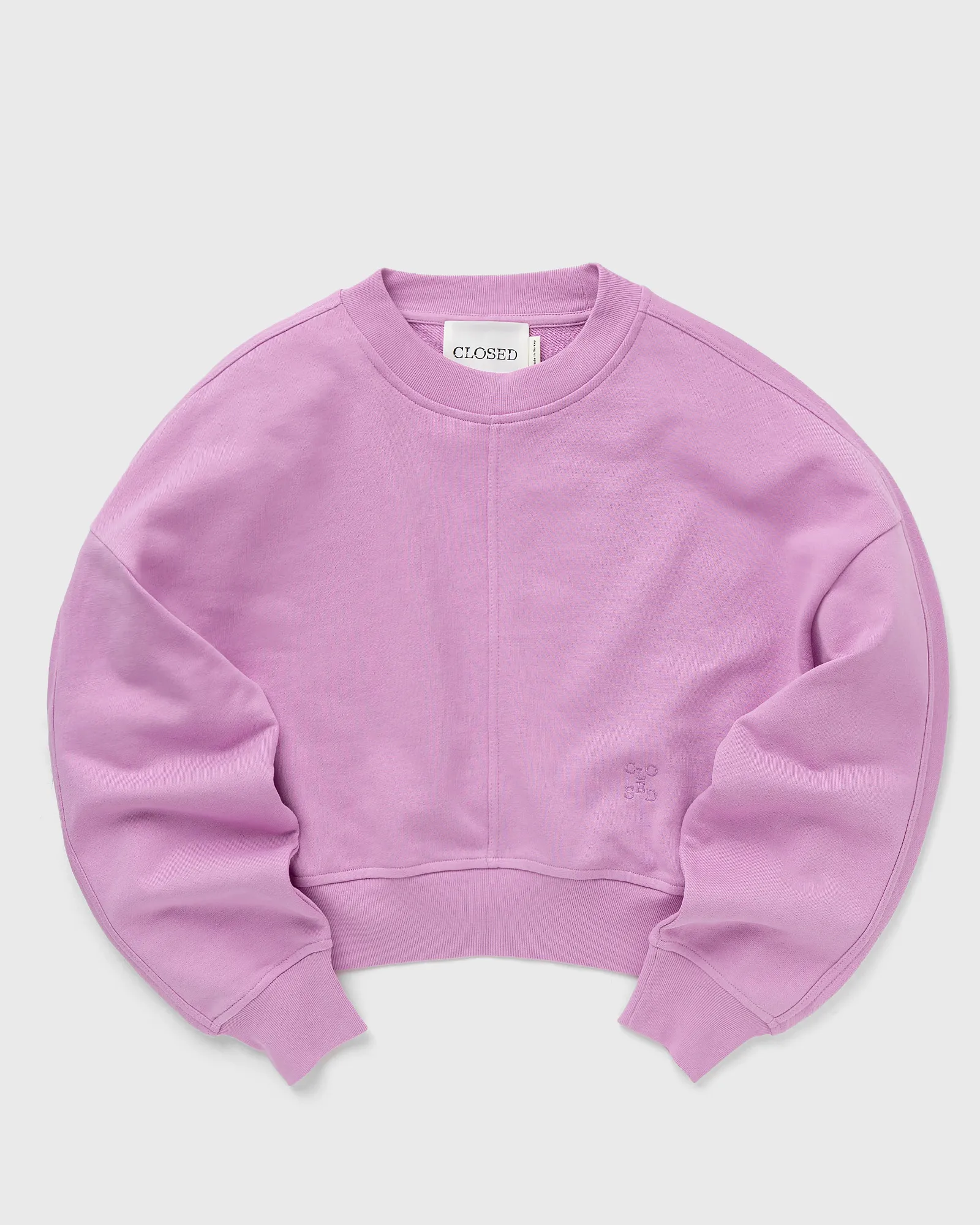CLOSED CROPPED CREW NECK